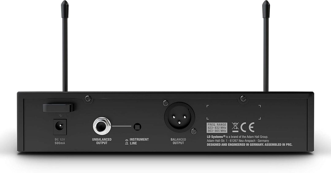 LD Systems U308 BPH - Funksystem mit Bodypack und Headset - 863-865 MHz + 823-832 MHz 863 - 865 MHz+