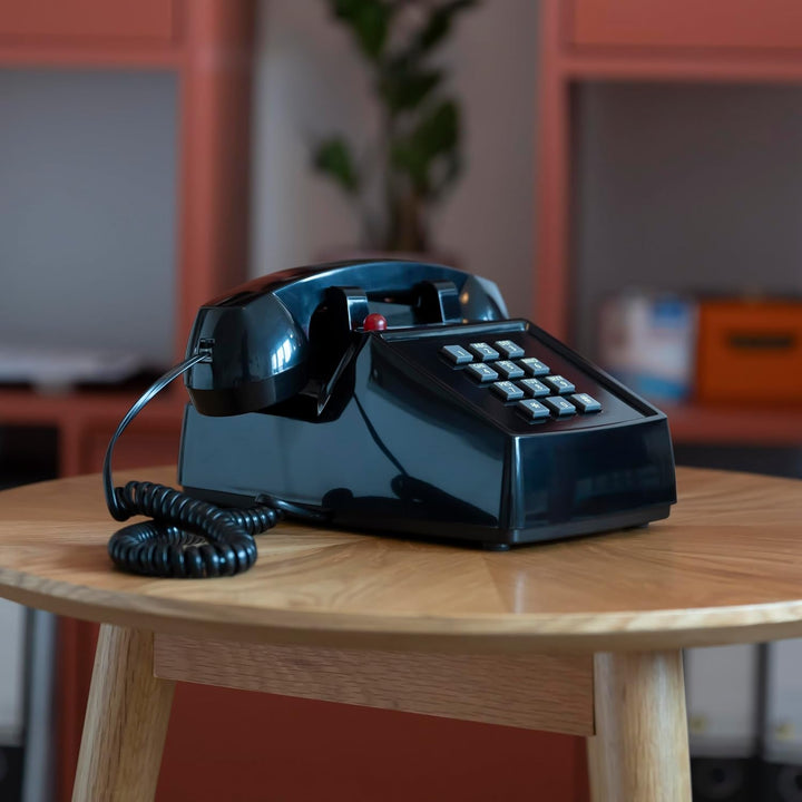 Opis PushMeFon Mobile 4G - Retro Tischhandy für 4G/5G Netze mit Voice Over LTE in Form eines achzige