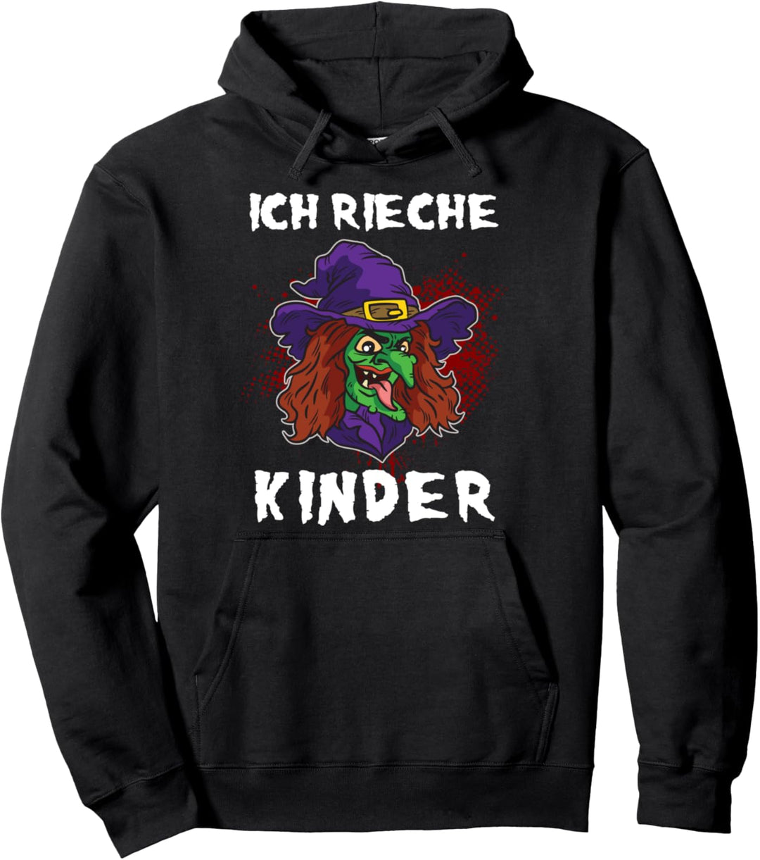 Ich rieche Kinder - Halloween Hexen Verkleidung Mutter Pullover Hoodie