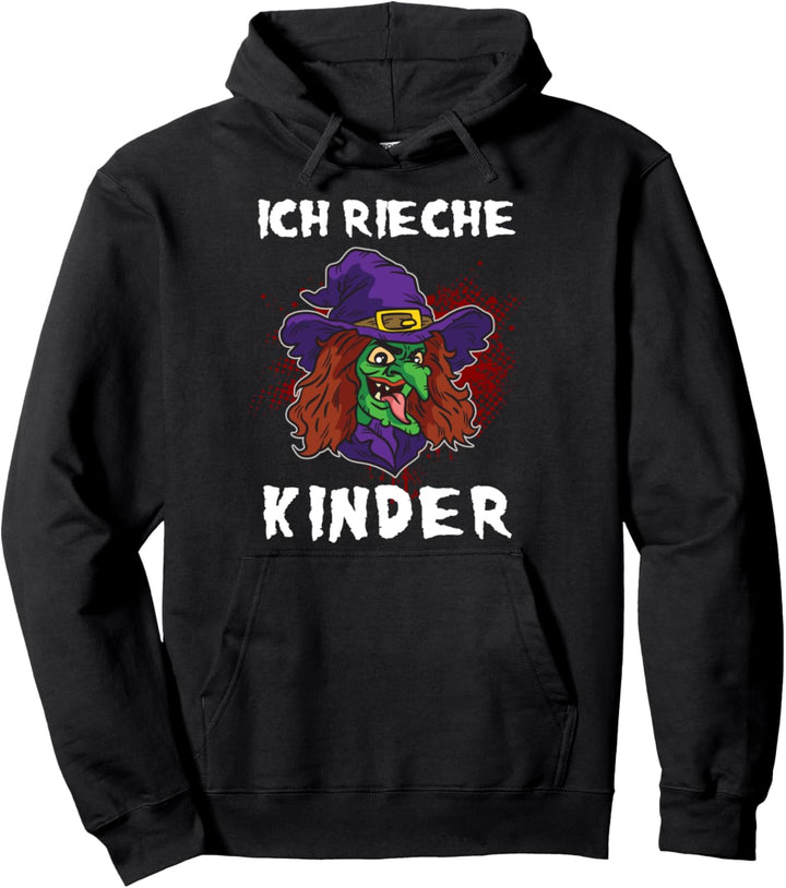 Ich rieche Kinder - Halloween Hexen Verkleidung Mutter Pullover Hoodie