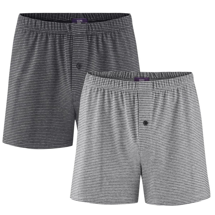 Living Crafts - Ben | Boxer-Shorts - Lockerer Schnitt, Weites Bein, Keine Seitennähte, Schmale Knopf