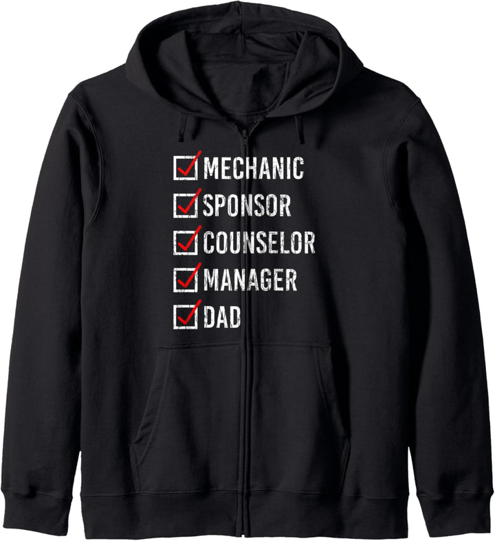 Go Kart Dad Funny Racer Karting Driver Racing Grafik Kapuzenjacke