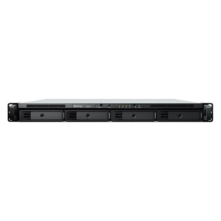 Synology RS822+ 4-Bay RackStation NAS AMD Ryzen V1500B 2GB RAM 4xRJ-45 1GbE LAN-Port, Bundle mit 24T