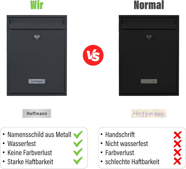 Zedelmaier Mehrfamilienhaus personalisiert 2er Briefkastensysteme DIN C4 Briefkastenanlage Briefkäst