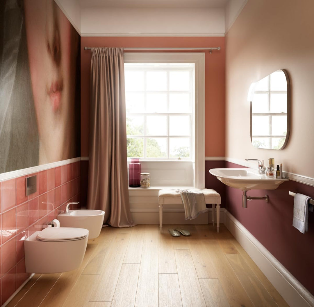 Ideal Standard A4258AA Melange Waschtischarmatur mit Zugknopf-Ablaufgarnitur, Chrom mit Ablaufgarnit