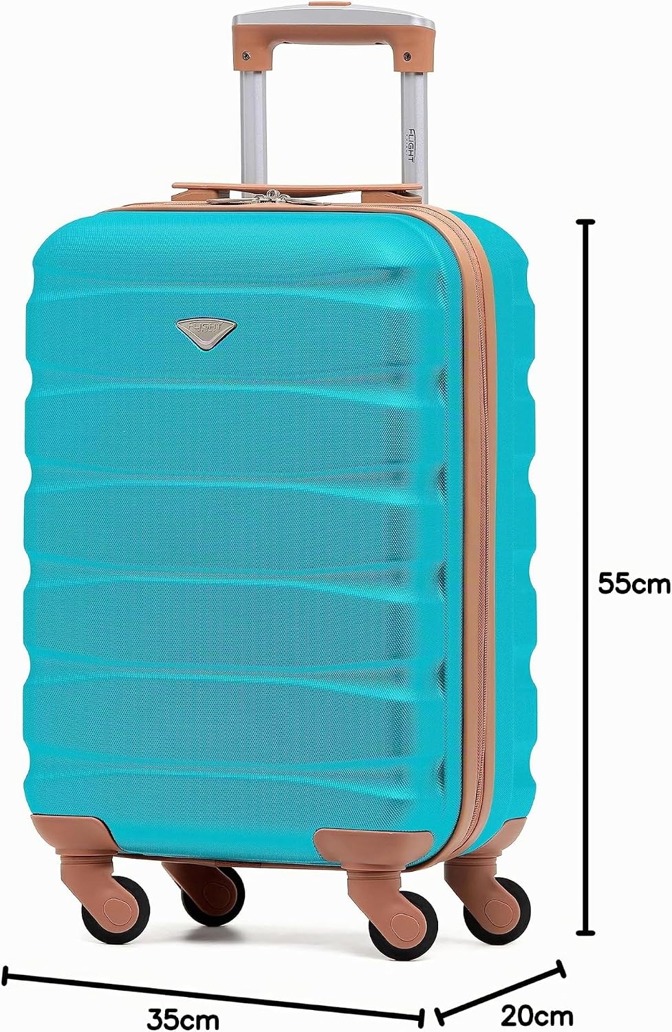 Flight Knight ABS-Hartschalenkoffer Kabinen- und Handgepackoptionen, die fur uber 100 Fluggesellscha