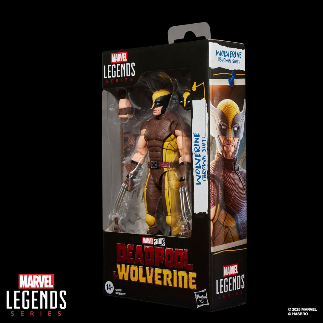 Marvel Legends Series Wolverine (brauner Anzug), Action-Figurengeschenk zum Sammeln zum Marvel Studi