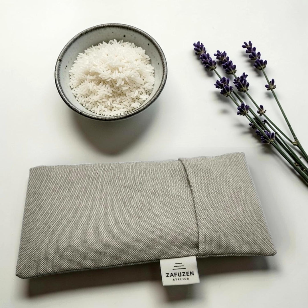 Augenkissen mit Abnehmbarem Bezug 6er Set – Naturbaumwolle und Lavendel – Professionelle Nutzung Yog