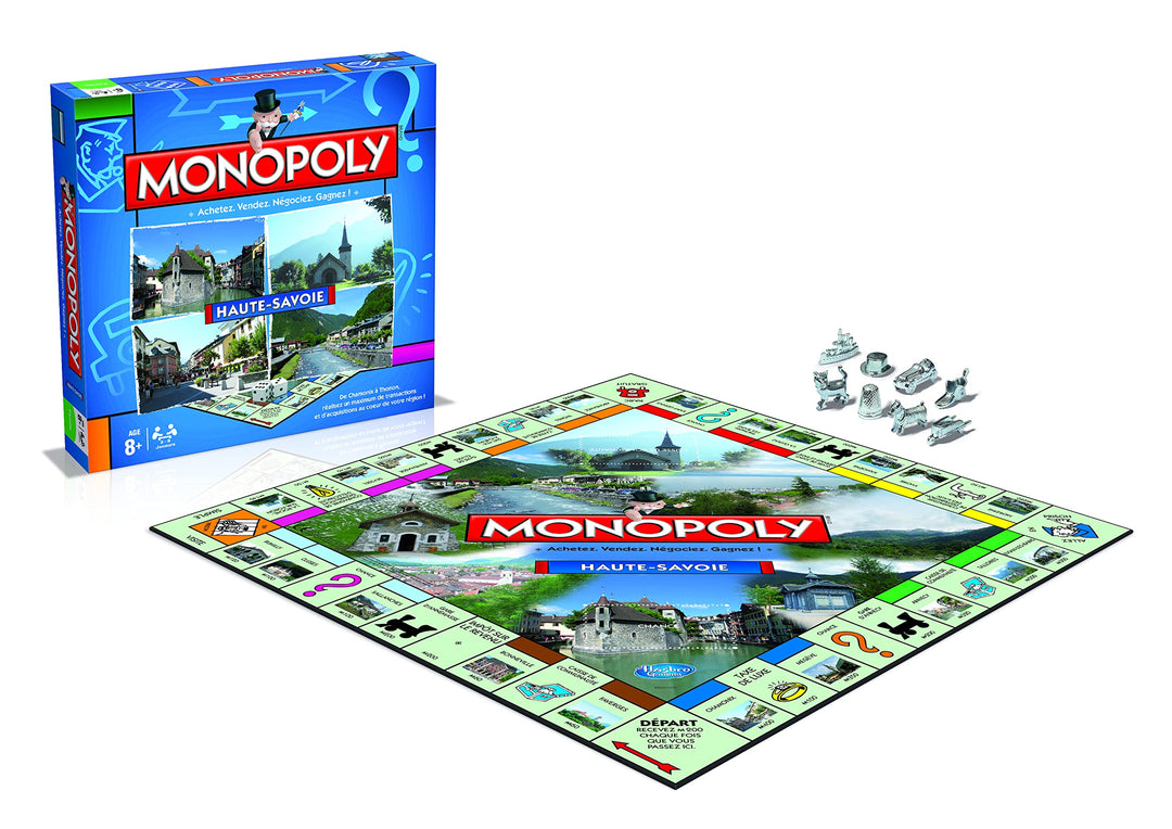 WINNING MOVES - Monopoly – HIGH-Savoie – Gesellschaftsspiel – französische Version Haute-Savoie, Hau