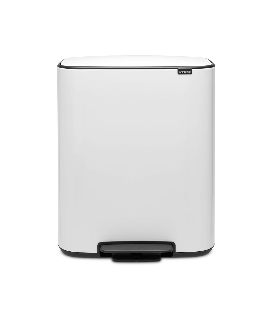 Brabantia 211447 Treteimer Bo, 2 x 30L, Weiss 2 Inneneimer (2 x 30L) White, 2 Inneneimer (2 x 30L) W