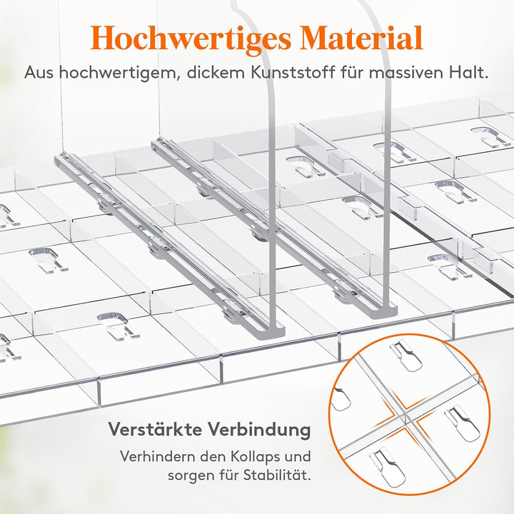 Lifewit 2 Stück Handtaschen Trenner Aufbewahrung, Verstellbar Taschen Organizer Schrank, Acryl Handt
