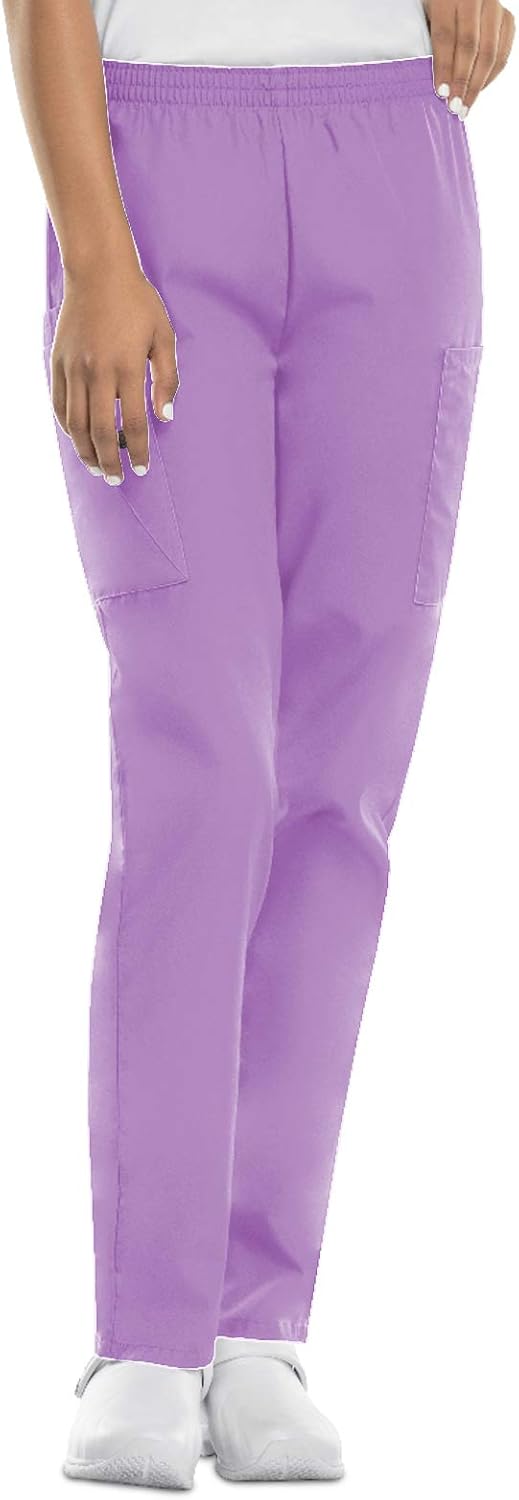 Scrub Pants for Women Workwear Originals Pull-On Elastic Waist 4200 XS Orchidee, XS Orchidee