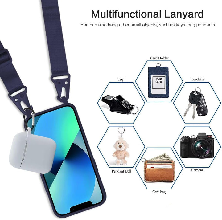 FERLAN Handykette mit Band für Samsung Galaxy S24 Ultra Hülle, Lanyard (abnehmbar) Handyhülle Case m