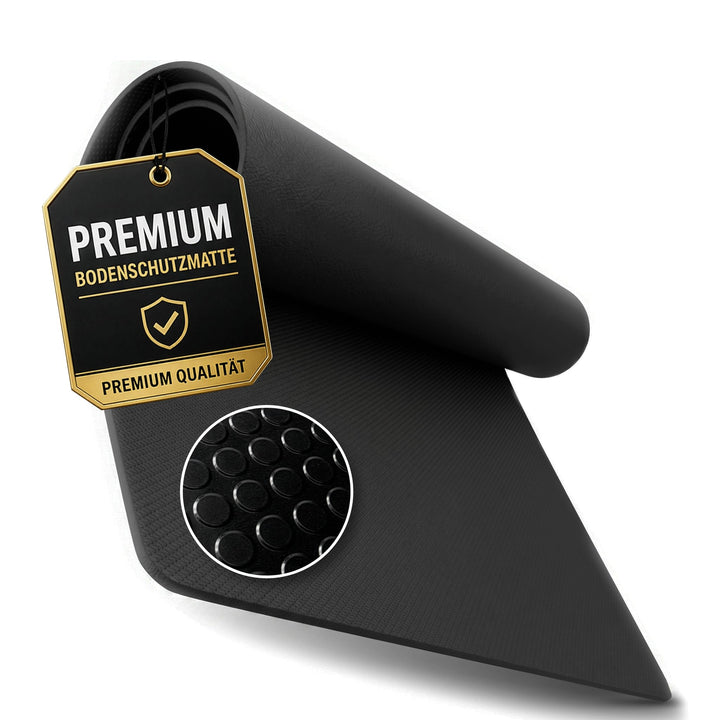 Floordirekt Bodenschutzmatte Fitnessgerät Laufband Matte 8mm Dicke - rutschfest stossdämpfend - Fitn