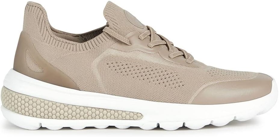 Geox Mädchen D Spherica Actif Sneaker 41 EU Sand, 41 EU Sand