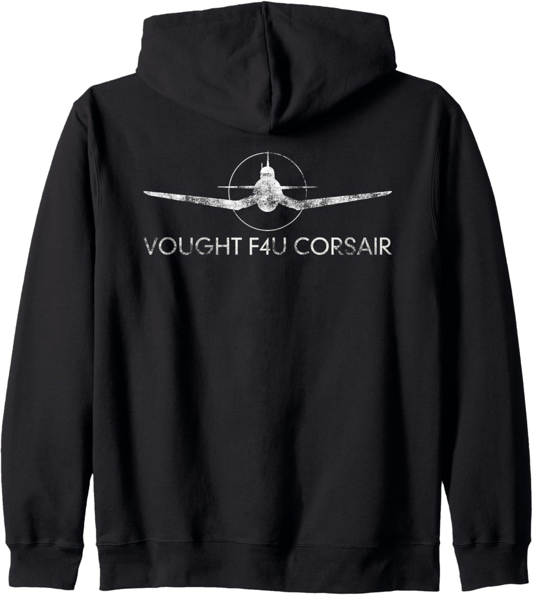 Kaufte F4U Corsair WW2 Flugzeug Kampfflugzeuge Silhouette Kapuzenjacke