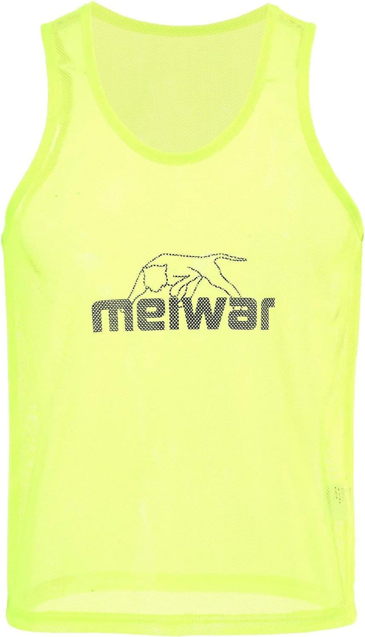 meiwar Leibchen - 10er Set Trainingsleibchen I Markierungshemd für Sport, Fussball, Handball in oran