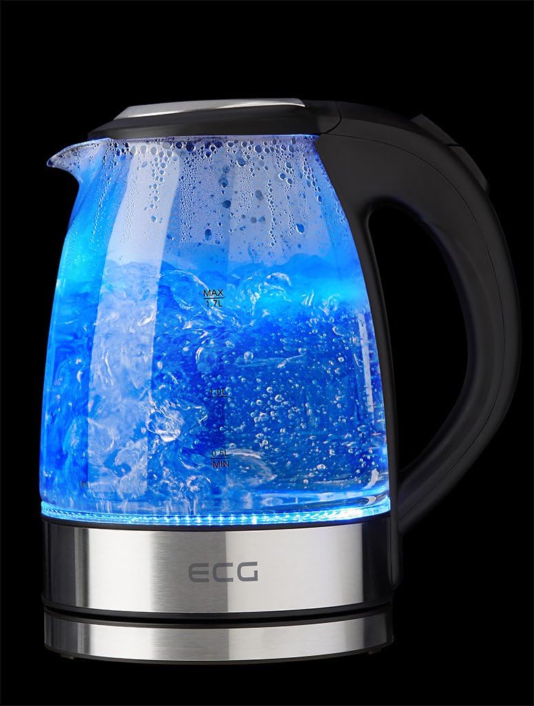 ECG RK 1776 Glass, Wasserkocher, 1,7 Liter, Glas, 1.7 liters