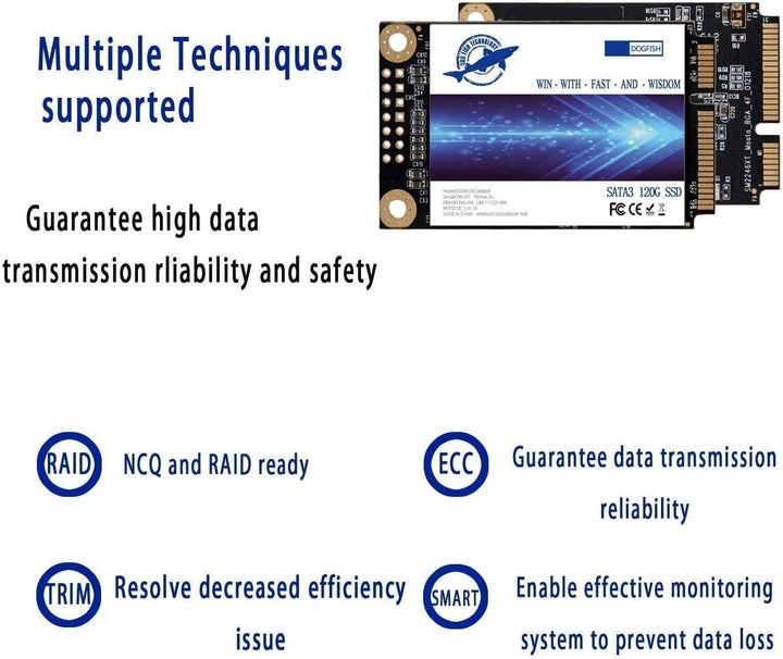 Dogfish SSD MSATA 2TB Integrierte Solid-State-Festplatte Hochleistungs-Festplatte Für Desktop-Laptop