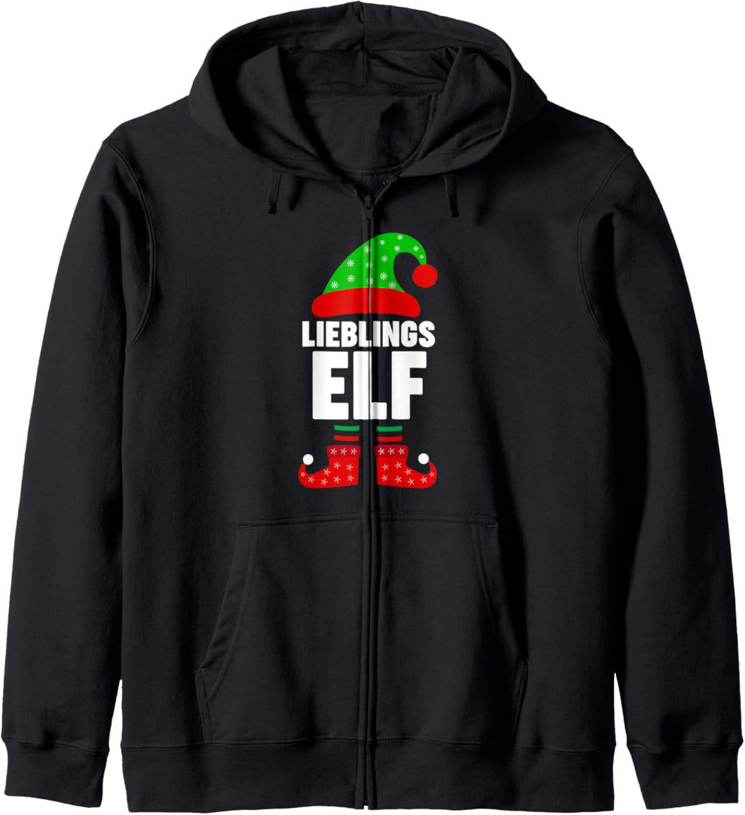 Weinachten Weihnachtself Lieblings Elf Elfen Kapuzenjacke