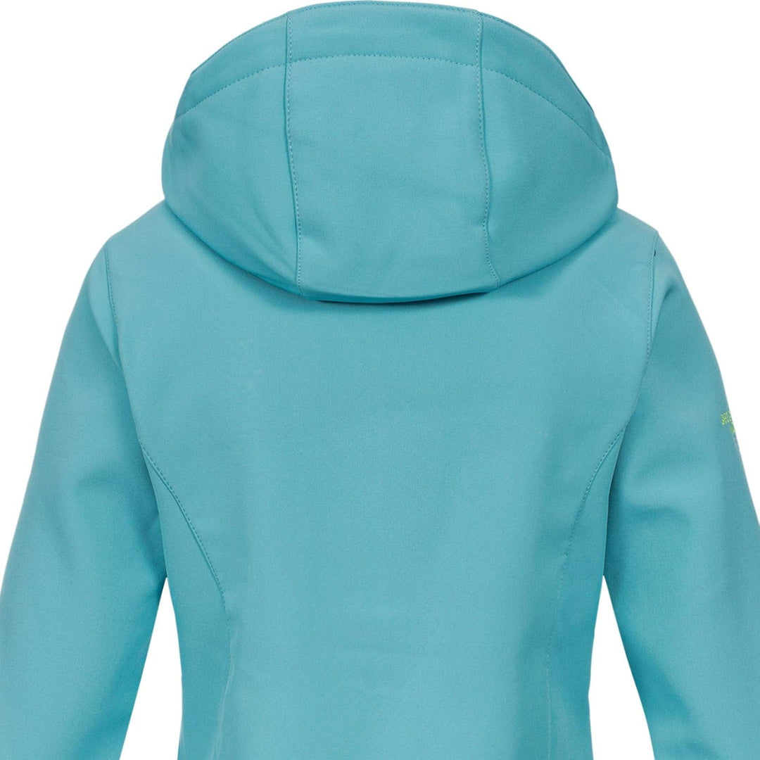 Geographical Norway Damen Softshell Jacke mit Kapuze Outdoor S Turquoise, S Turquoise