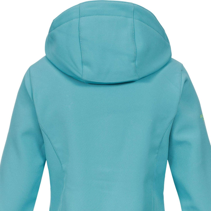 Geographical Norway Damen Softshell Jacke mit Kapuze Outdoor S Turquoise, S Turquoise