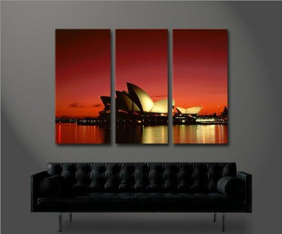 islandburner Bild Bilder auf Leinwand Sydney V2 Oper Australien XXL Poster Leinwandbild Wandbild Dek