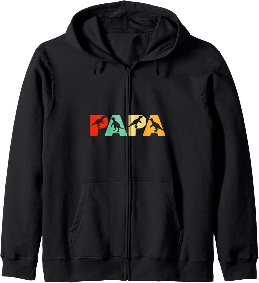 Retro Dinosaurier Papa, Lustiger Papa Dinosaurier Vater Kapuzenjacke