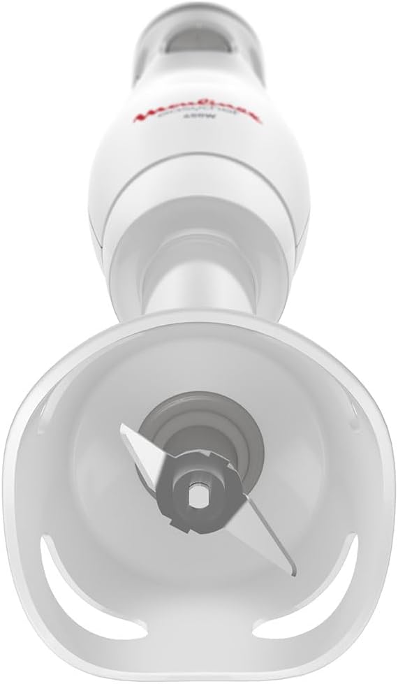 Moulinex Easychef DD45A1 Stabmixer, 450 W, 2 Geschwindigkeitsstufen, Zelkrom Klingen, weiss, Weiss