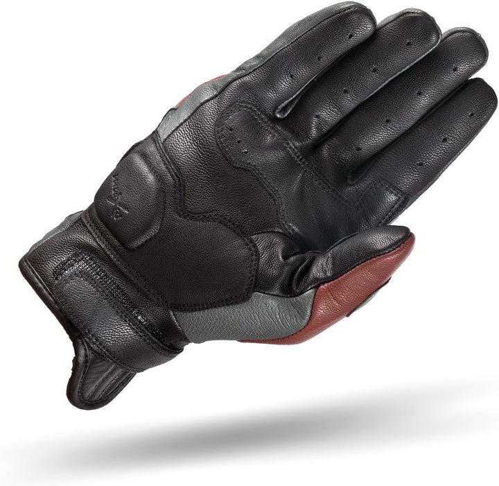 SHIMA Caliber Motorradhandschuhe Damen Herren - Klassische, Vintage, Sommer mit Protektoren XL Braun