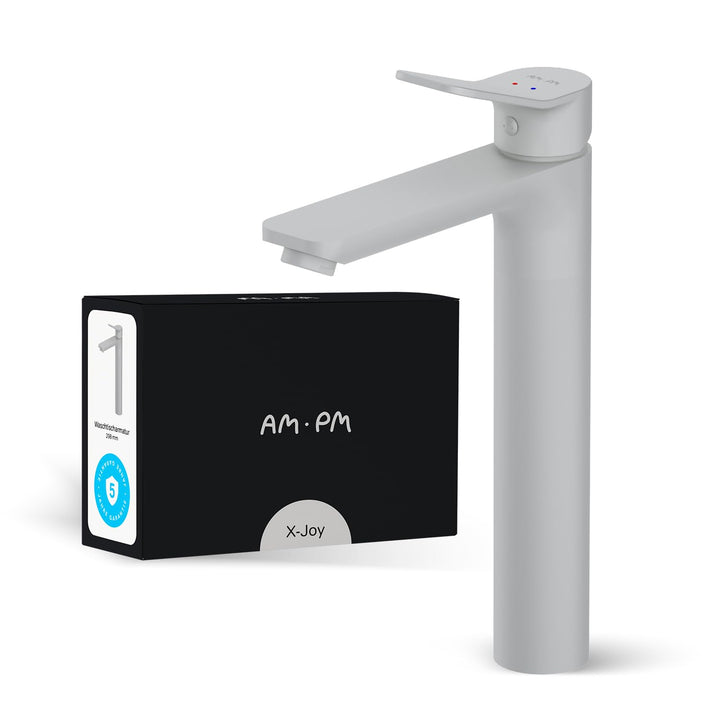 AM.PM X-Joy Waschtischarmatur mit Einhebelmischer (hoch), SoftMotion Keramikkartusche, Neoperl Aerat