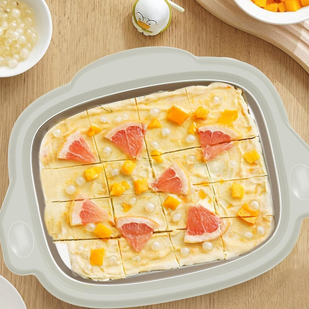 Eiscreme-Maschine, weiche Eismaschine – Lebensmittelqualität 304 Edelstahl, gerollte Eismaschine für