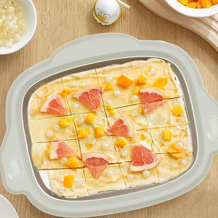 Eiscreme-Maschine, weiche Eismaschine – Lebensmittelqualität 304 Edelstahl, gerollte Eismaschine für