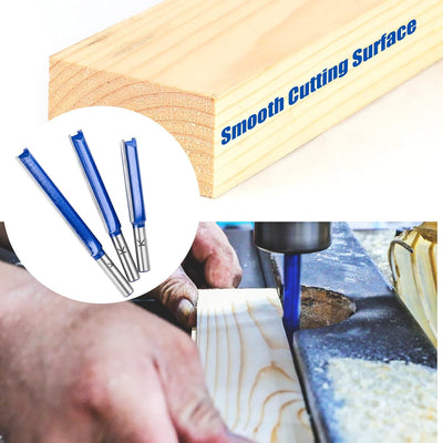 NICAVKIT 3 Stück Gerades Fräser für oberfräse 8mm Schaft,Extra Langer Nutfräser Holzfräser Bündigfrä