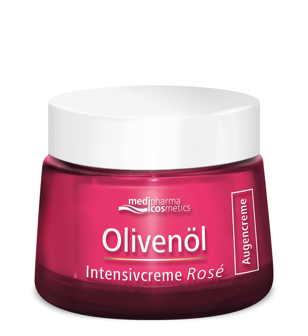Olivenöl Intensivcreme Rosé Augencreme - Strafft & mildert Falten - Korrigiert Augenringe und Schwel