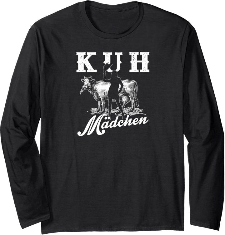 Rinder Kühe Geschenk Spruch für Landwirte Bauern Agrarstarz Langarmshirt
