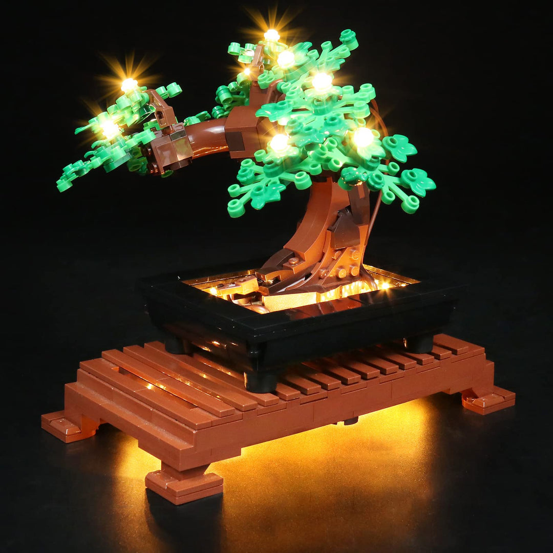 LocoLee Led Licht Set Kompatibel mit LEGO Bonsai Baum, Dekorations Led Beleuchtungs Set für 10281 Bo