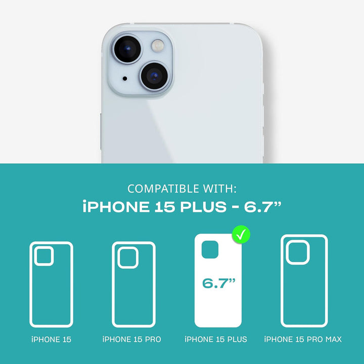 Tech21 Evo Crystal Kick Hülle für iPhone 15 Plus - Kompatibel mit MagSafe - Impact Protection Case -