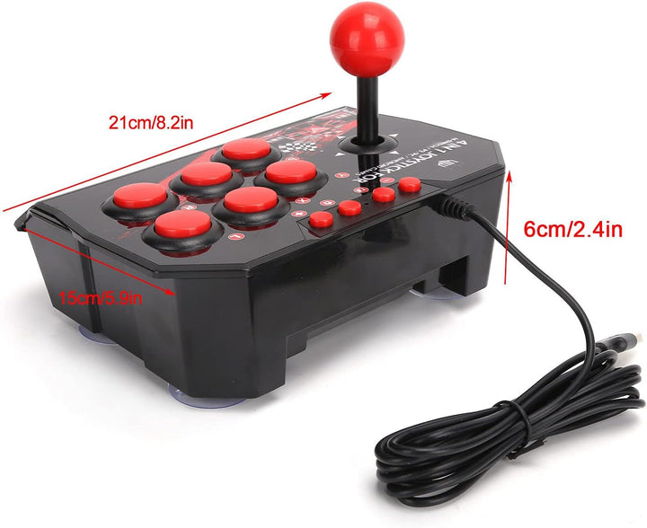 Universal Nostalgia Arcade Fight Stick, Arcade Fight Stick, Kabelgebundener Arcade-Joystick, Arcade-