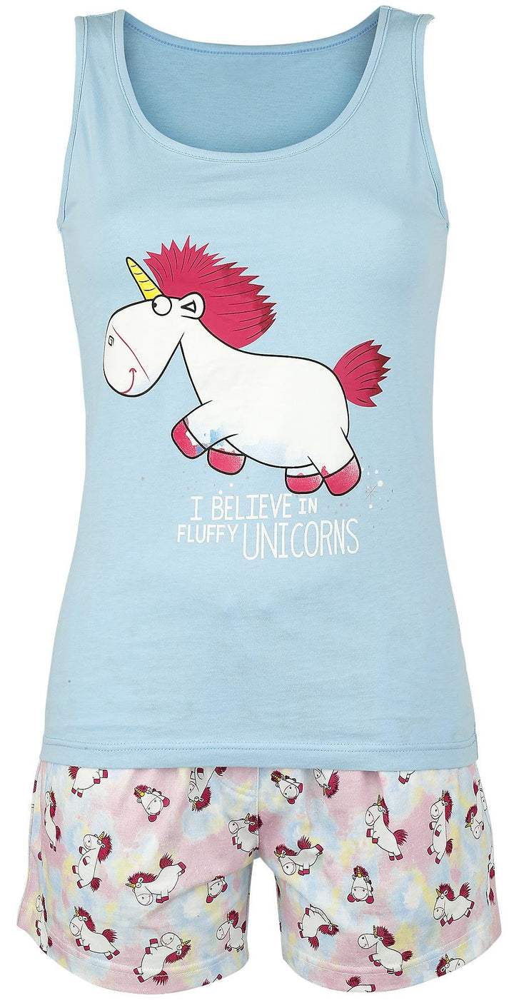 Minions Unicorn Pyjama hellblau/allover XS