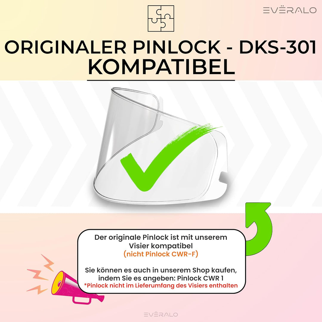 Everalo Kompatibel mit Shoei Nxr Visier - Ryd - X Spirit 3 - Z7 - Rf1200 - X14 - Cwr 1 - Cwr f - Hel