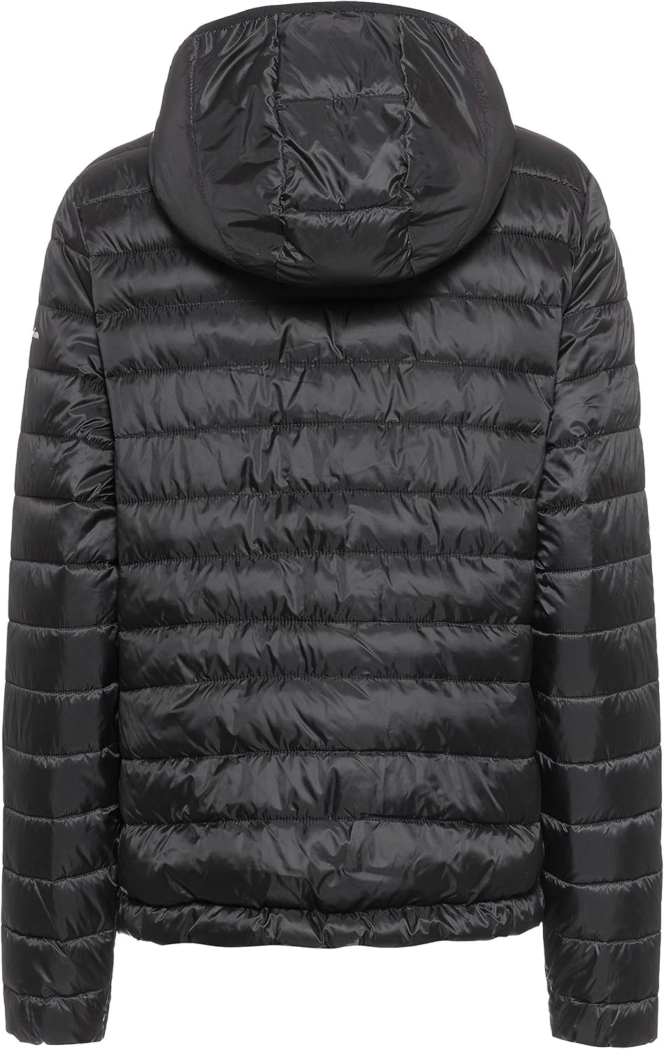 Champion Damen Legacy Outdoor Small Logo Hooded Wattierte Jacke L Schwarz, L Schwarz
