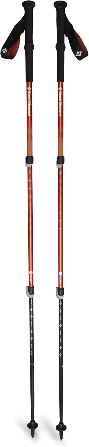 Black Diamond Unisex-Adult Trail Back Trekking Poles Wander-und Trekkingstöcke 100-140 cm Burnt Sien