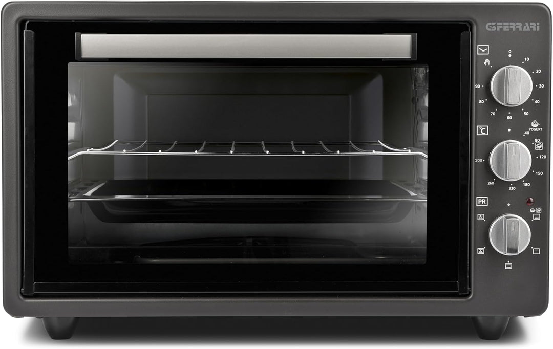 G3 Ferrari G10147 Rostò Titanium 37, Umluft-Elektrobackofen, 37 L, 1500 W, bis 300 °C, 5 Garprogramm