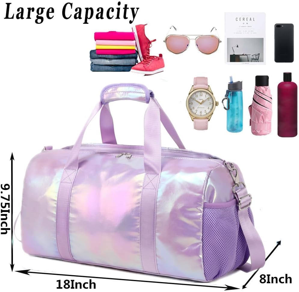 Reisetasche Kinder Sporttasche Kinder Mädchen Weekend Bag Saunatasche Trainingstasche Schwimmtasche