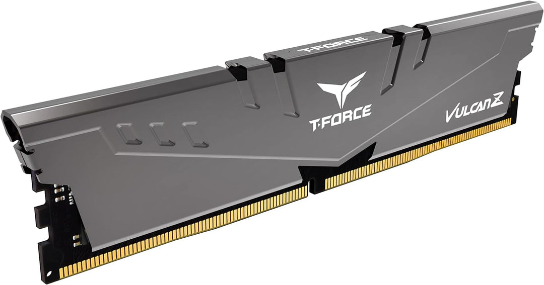 TEAMGROUP Team T-Force Vulcan Z DDR4 Gaming Memory, 2 x 16 GB, 3200 MHz, 288 Pin DIMM, Grey 32GB (16
