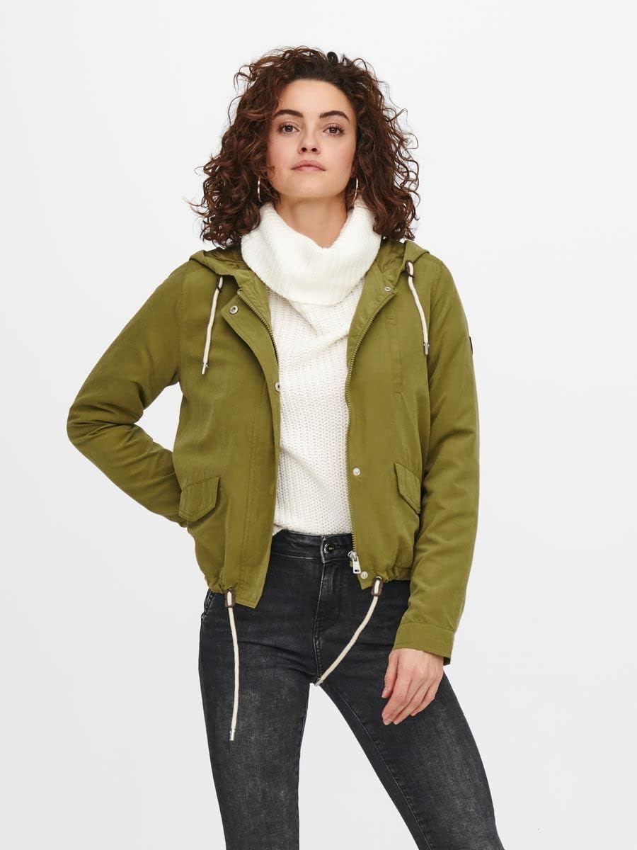 ONLY Damen Onlskylar Parka Jacket Cc OTW Jacke XS Olive Drab, XS Olive Drab