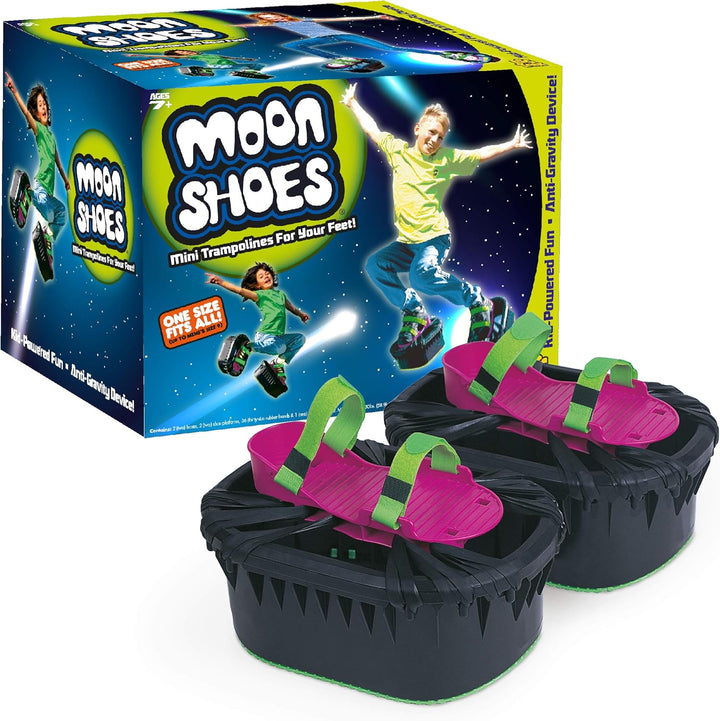 Stay Active MOON Shoes Strap on self Centering Foam Shoe, Non-Skid - mini Trampolines for feet: Indo