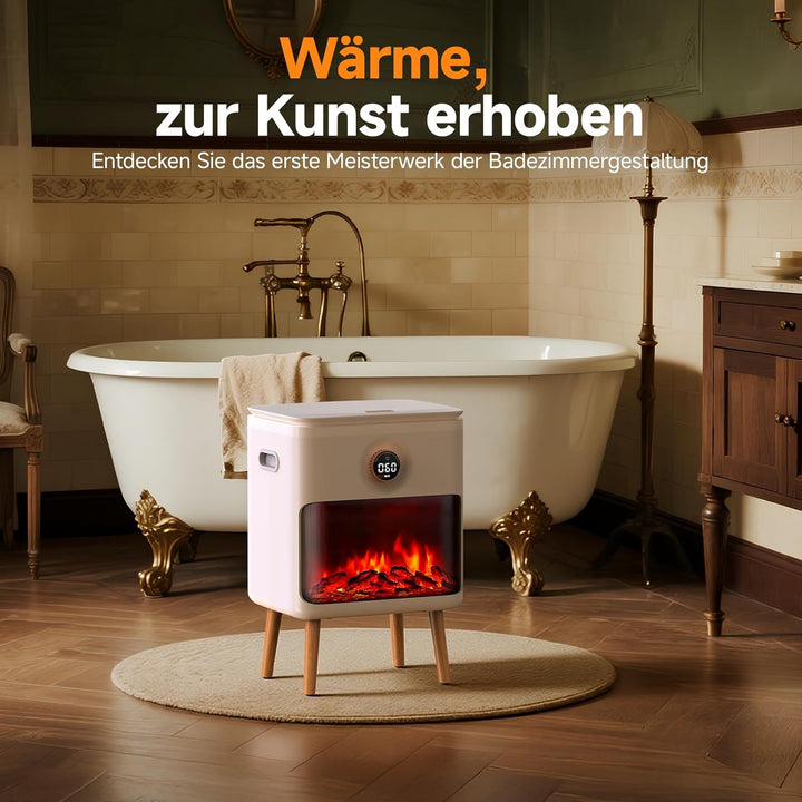 FEPPO Handtuchwärmer, 23L grosse Kapazität Luxus Handtuchwärmer für Badezimmer mit HearthGlow-Displa