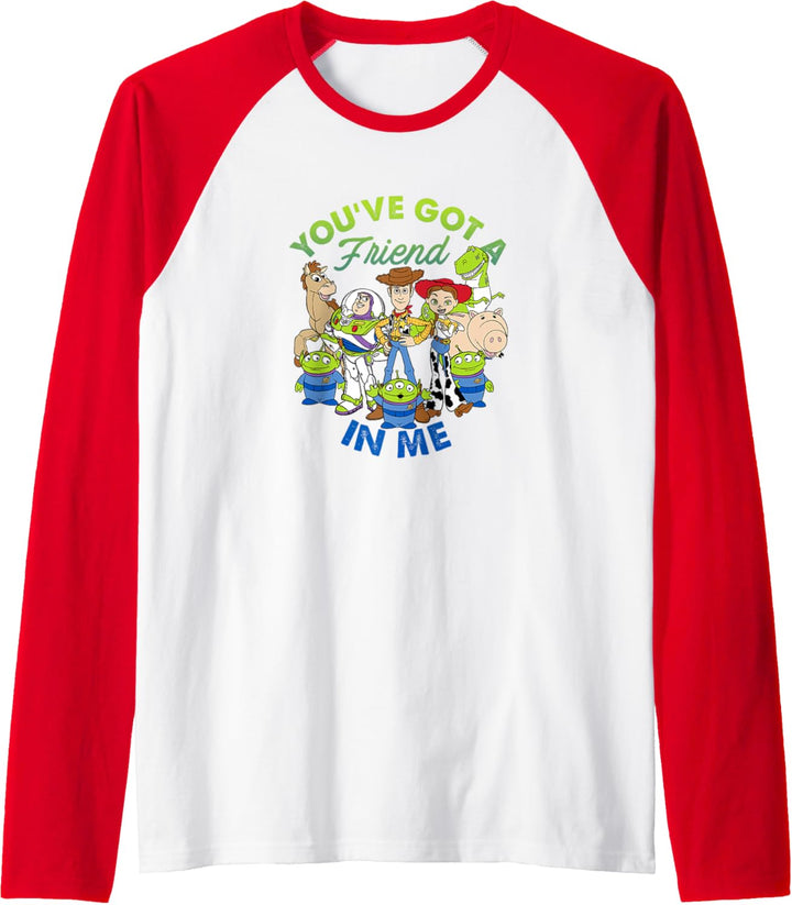 Disney Pixar Toy Story Cartoon Group Shot Raglan